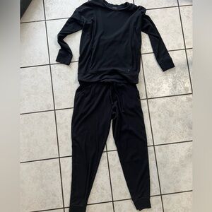 Tommy John loungewear ribbed knit black size small